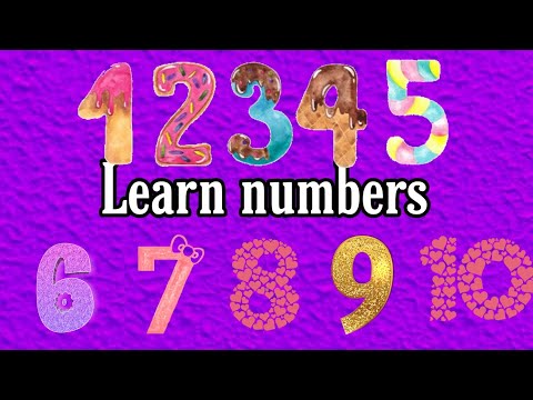 Видео: Learn numbers (1-10) in English. Учим числительные на английском #numbers