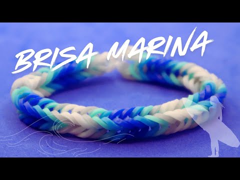 Видео: Как сделать простой браслет из резинок Brisa Marina 🌊 | #brisamarina #пляж #урок