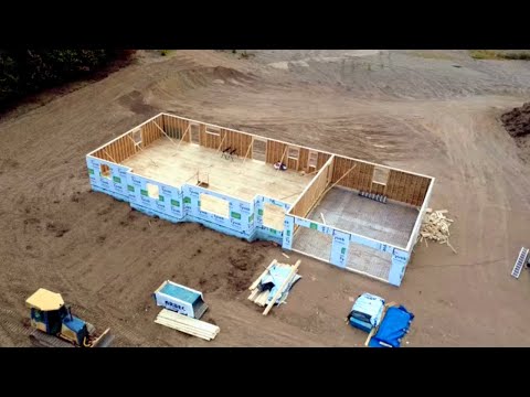 Видео: Строительство - Новый дом. Часть третья