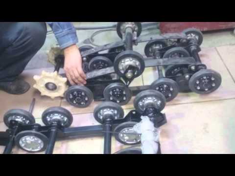 Видео: Многокатковая подвеска для Dingo T125 "Тигр". Часть 2.