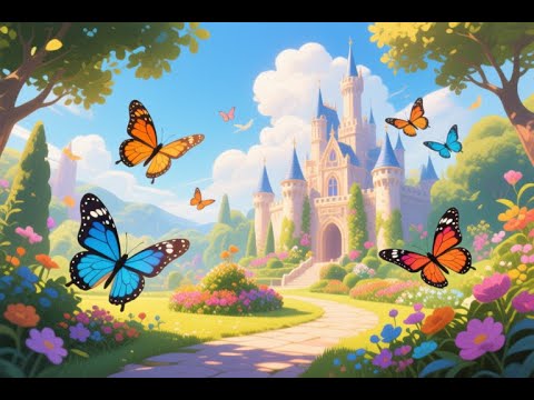 Видео: Красивые бабочки летали в саду замка | Duolingo 1432