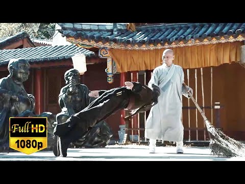 Видео: 80-летний монах кунг-фу побеждает самых сильных мастеров кунг-фу！