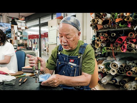 Видео: кошелек со старым добрым японским духом. 78-летний мастер влюблен в нее уже 50 лет.