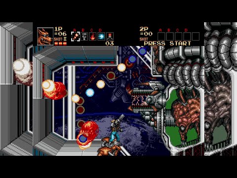 Видео: Contra: the Hard Corps (j), Fang, no damage, путь 1-2. Прохождение (walkthrough)