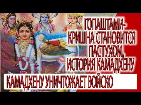Видео: Гопаштами - Кришна становится пастухом, Камадхену уничтожает войско царя