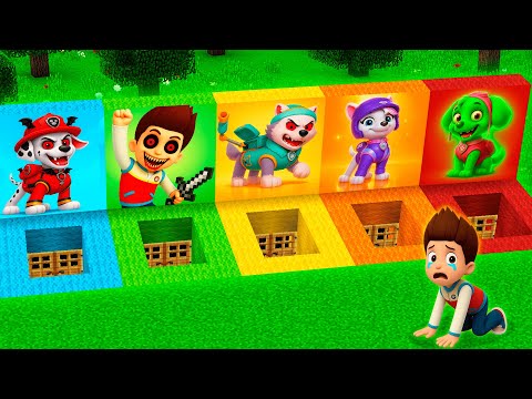 Видео: ВЫБЕРИ ПРАВИЛЬНУЮ ЯМУ ПОРТАЛ ЩЕНЯЧИЙ ПАТРУЛЬ МАРШАЛ РАЙДЕР СКАЙ в МАЙНКРАФТ PAW PATROL МУЛЬТИК