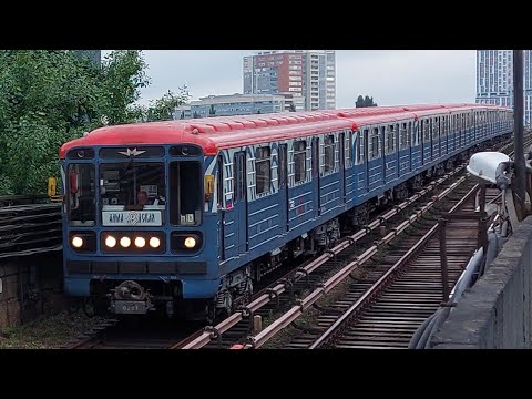 Видео: 2 81-717/714.5/5M следуют по перегону Технопарк-Коломенская.