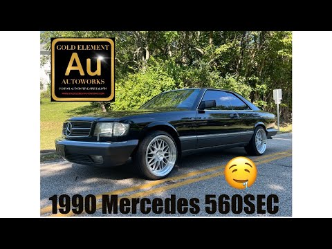 Видео: Мой MERCEDES-BENZ 560SEC 1990 года — Gold Element Autoworks