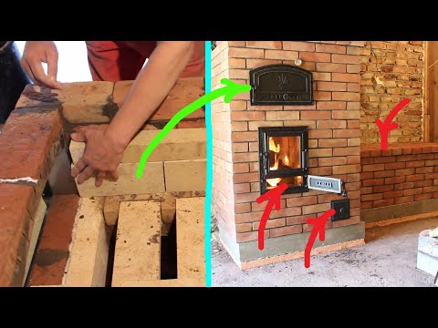 Видео: Печь бездымная . Строительство печи Кузнецова с духовкой и лежанкой