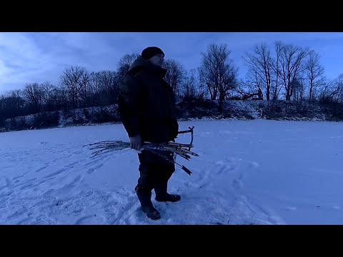 Видео: Браконерская Ловля На Косынки Зимой