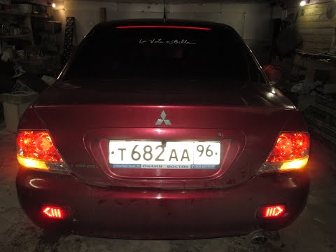 Видео: Крутой тюнинг авто Митсубиси Лансер 9 за 750 рублей .Стоп сигнал с бегущими поворотами с Аллиэкспрес