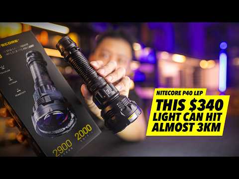 Видео: Этот фонарь за 340 долларов может поразить почти 3 км — Nitecore P40 (ЛАЗЕР КЛАССА 1)