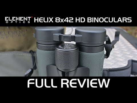 Видео: Обзор бинокля Element Optics Helix HD 8x42