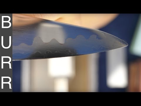 Видео: Как исправить сколы и сломанный кончик поварского ножа