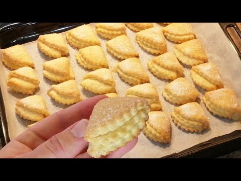 Видео: Идеальное ТВОРОЖНОЕ Печенье УШКИ любимое с Детства НЕЖНОЕ Тающее во рту