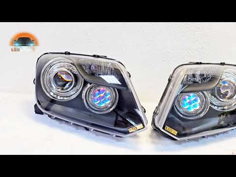 Видео: Volkswagen Amarok тюнинг комплект фар светодиодный