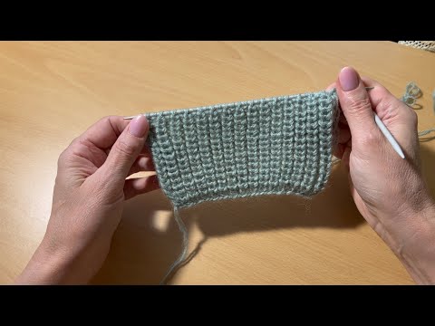 Видео: Полупатентная резинка | Очень популярный узор | Как сделать узор - 2 способа | Вязание | Узоры