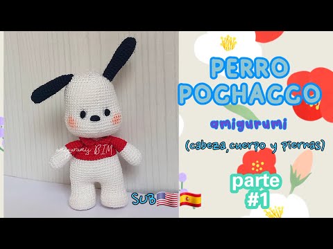 Видео: СОБАКА POCHACCO деталь №1_ амигуруми/вязание крючком СУБ