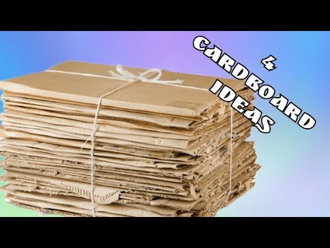 Видео: 4 простых ИДЕИ из картона и обувных коробок//4 cardboard ideas