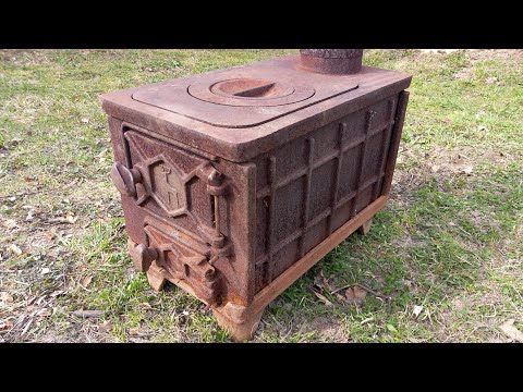 Видео: Чугунная  печь СССР