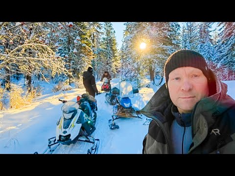 Видео: По зимней тайге на снегоходах| Нашли зимовьё| Стелс капитан 150 лонг