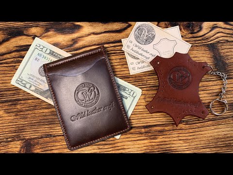 Видео: Slim wallet/Money Clip/Зажим для денег из кожи Pull-Up и Buffalo от #wildleathercraft