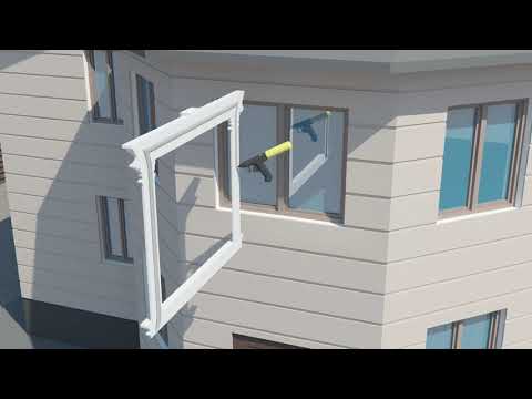 Видео: Принцип установки фасадного декора