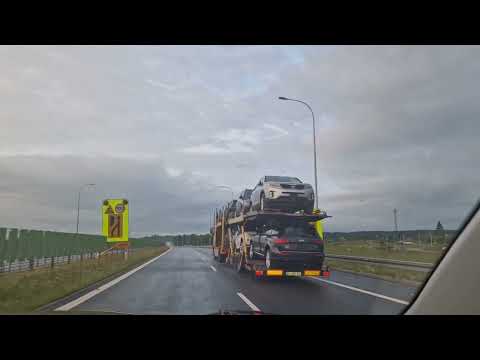 Видео: Из Эстонии в Хорватию на 🚗  машине. Граница Польши.