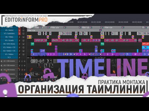 Видео: Организация таймлинии (Avid Media Composer) | Практика монтажа