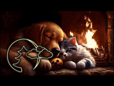 Видео: Релакс, Исцеляющее Мурлыканье, Кошка у камина, для сна, A purring cat next to the fireplace #20