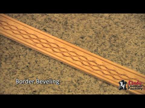 Видео: Тиснение «корзинка» на коже