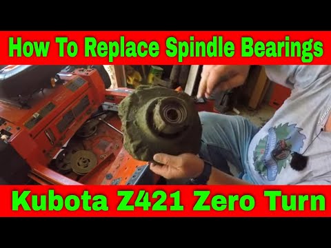Видео: Как заменить подшипники шпинделя на Kubota Z421 #224