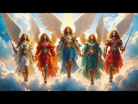 Видео: Архангелы Михаил, Рафаил, Гавриил, Уриил и Задкиил | Свет, исцеление и божественная защита