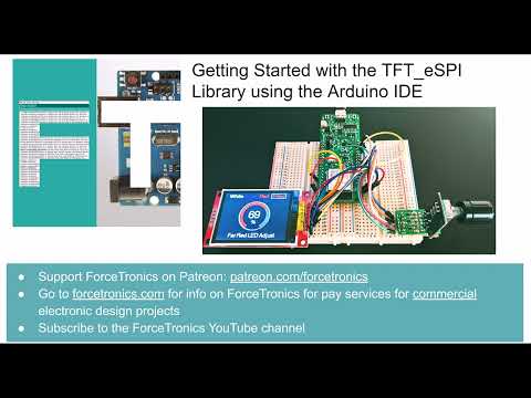 Видео: Начало работы с библиотекой TFT_eSPI с использованием Arduino IDE