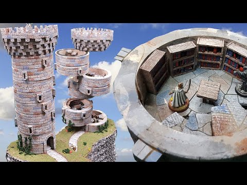 Видео: Создаём Величайшую Башню Волшебника - Создание ландшафта в стиле Dungeons and Dragons!!! (Полност...