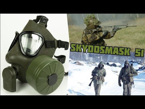 Видео: Противогаз Skyddsmask 51 / Gas Mask Skyddsmask 51