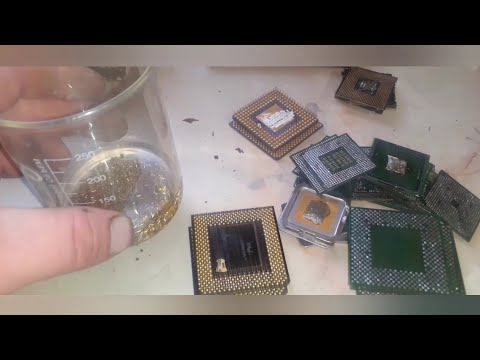 Видео: Аффинаж Золота из процессоров!!!
