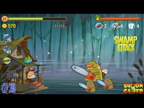 Видео: Прохождение игры Swamp Attack (Android) #3 (Босс Бобёр!)