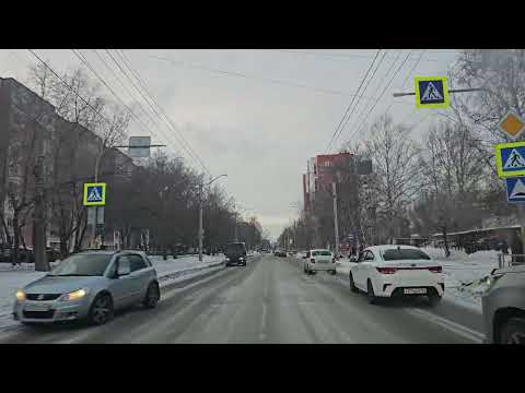 Видео: Барнаул, Ленинский проспект (ул. Пионеров)  --  Барнаул, ул. Балтийская (проспект Энергетиков)
