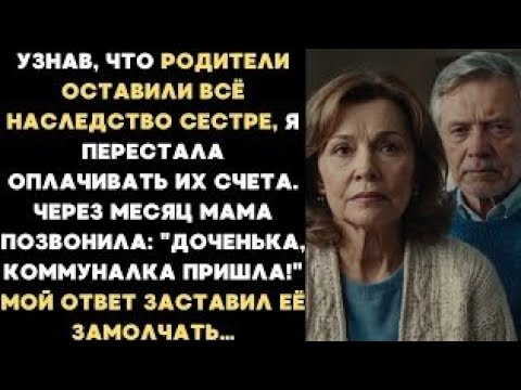 Видео: Родители оставили всё наследство сестре и я перестала им помогать. Через месяц мама позвонила, но я