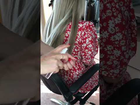 Видео: Спрей восстановитель для биопротеиновых волос , наглядный пример