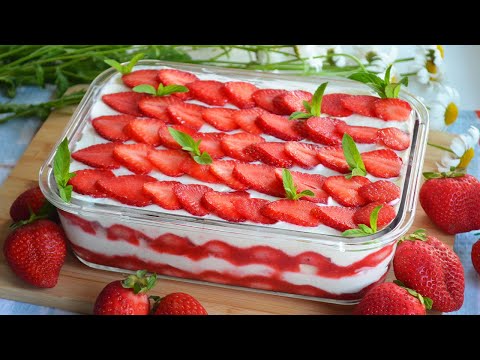 Видео: Клубничный тирамису🍓 Легкий летний десерт | Танюшина кухня