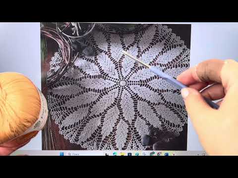 Видео: Салфетка «Дубовые листья»