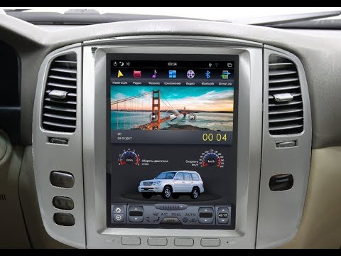 Видео: Штатная магнитола в стиле Tesla Lexus LX-470 (2002-2007) 2/32Gb Android (левый руль) CF-3219