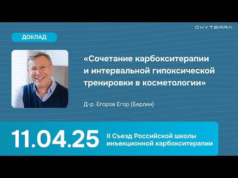 Видео: Доклад «‎Сочетание карбокситерапии и ИГТ в косметологии» (д-р Е. Егоров)