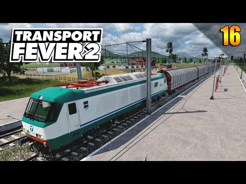 Видео: Запуск завода товаров неспешная застройка | Transport Fever 2 | S05 #16 (жд игры)