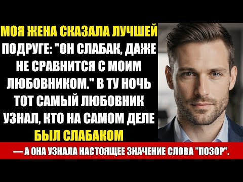 Видео: МОЯ ЖЕНА СКАЗАЛА ЛУЧШЕЙ ПОДРУГЕ: "ОН СЛАБАК, ДАЖЕ НЕ СРАВНИТСЯ С МОИМ ЛЮБОВНИКОМ." В ТУ НОЧЬ ТОТ...