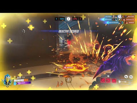 Видео: Демонстрация игрового процесса за Райнхардта 1-го ранга — OVERWATCH 2 СЕЗОН 19 ТОП-500