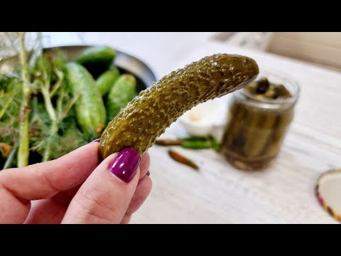 Видео: ХРУСТ И ВКУС ПРОВЕРЕННЫЙ ПРОСТОЙ И ВКУСНЫЙ РЕЦЕПТ МАРИНОВАННЫЕ ОГУРЦЫ