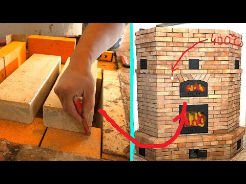 Видео: Уникальная печь, которая обогревает дом 50 часов без огня! Как сделать печь с духовкой